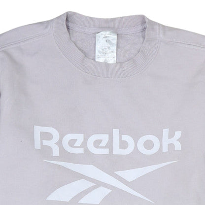 Womens UK Size L Reebok Grey Pullover Sweatshirt