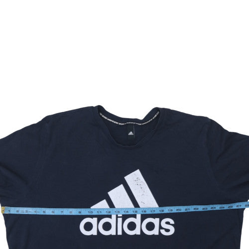 Mens UK Size M adidas Blue  T-Shirt