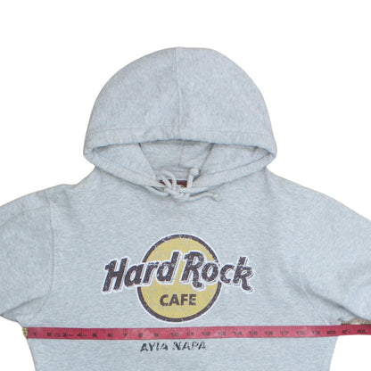 Womens UK Size M Hard Rock Cafe Grey Pullover Hoodie