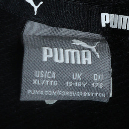 Boys UK Size 15-16 Years PUMA Black Pullover Hoodie