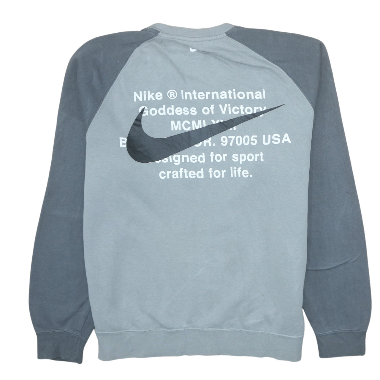 Mens UK Size L Nike Grey Pullover Sweatshirt