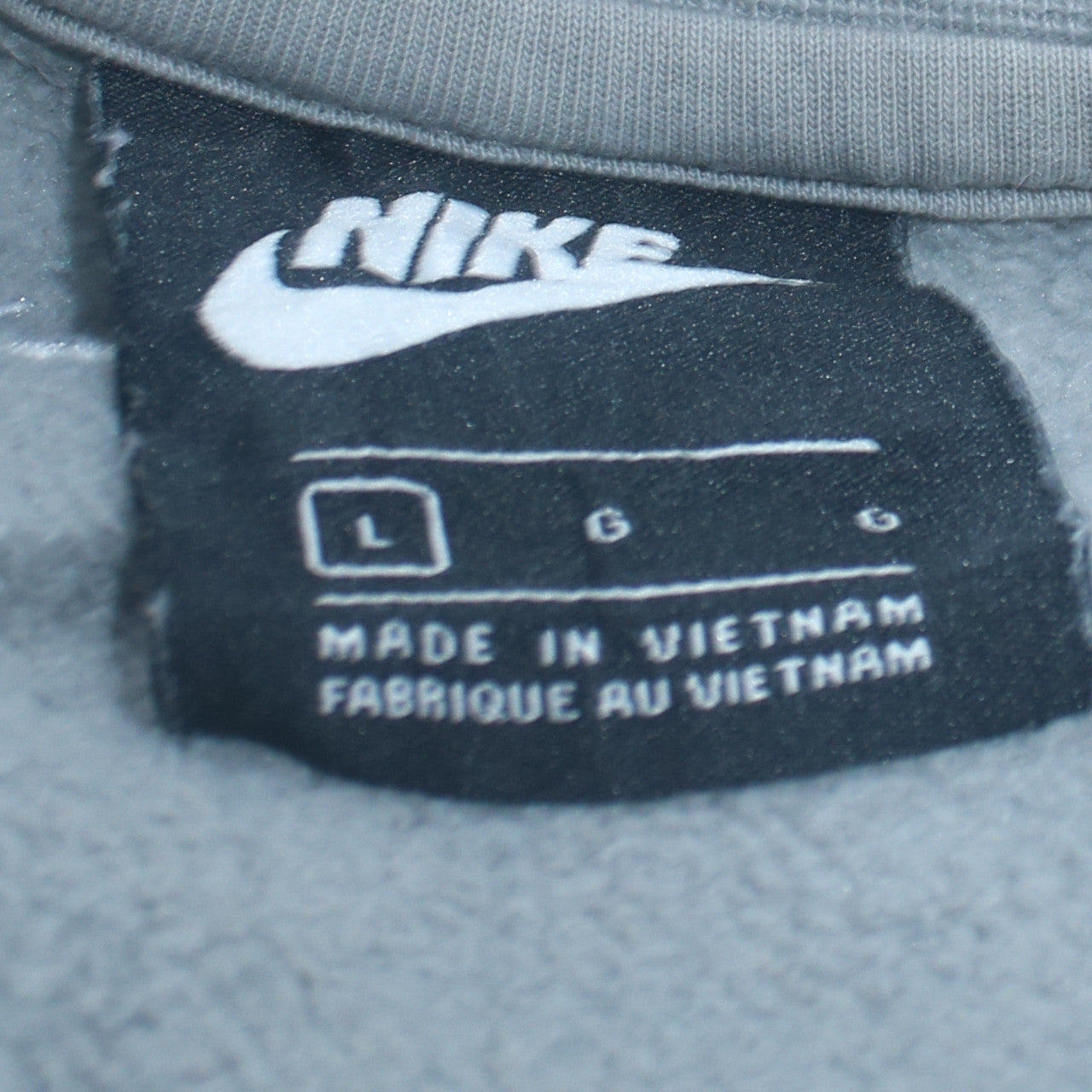 Mens UK Size L Nike Grey Pullover Sweatshirt