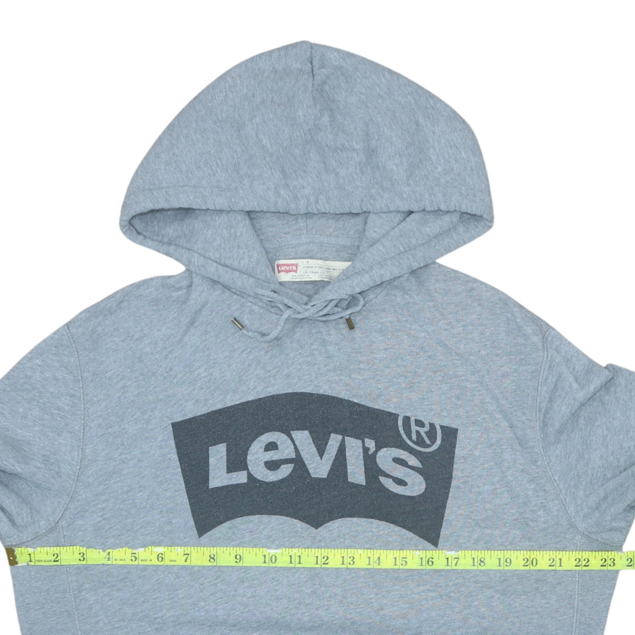 Mens UK Size L Levi's Grey Pullover Hoodie