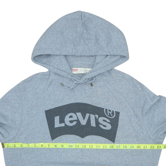 Mens UK Size L Levi's Grey Pullover Hoodie