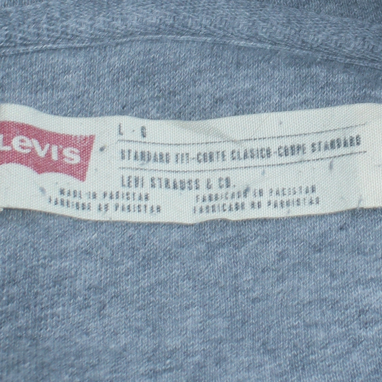 Mens UK Size L Levi's Grey Pullover Hoodie