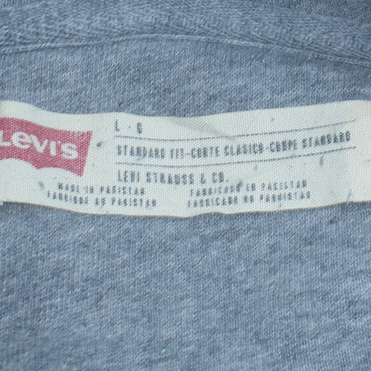 Mens UK Size L Levi's Grey Pullover Hoodie