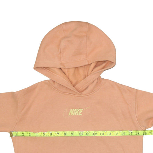 Girls UK Size 8-9 Years Nike Beige Pullover Hoodie