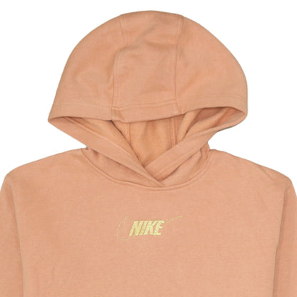 Girls UK Size 8-9 Years Nike Beige Pullover Hoodie