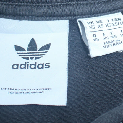 Womens UK Size XS adidas Black Pullover Sweatshirt