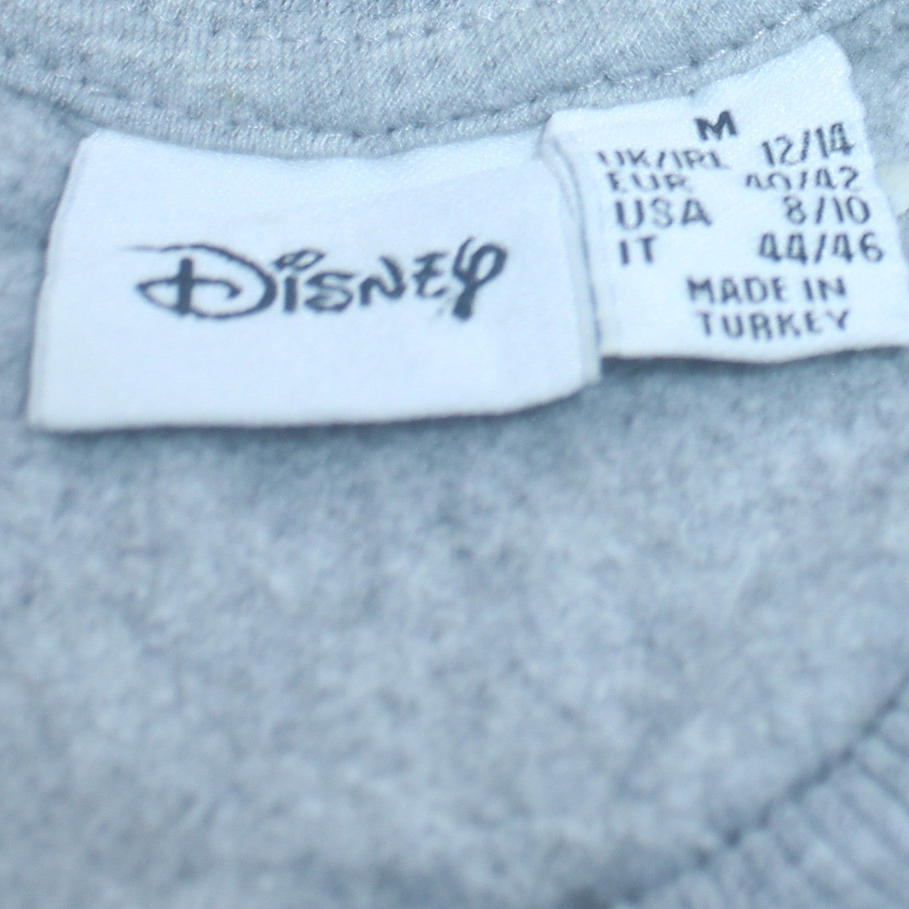 Womens UK Size M Disney Grey Pullover Sweatshirt