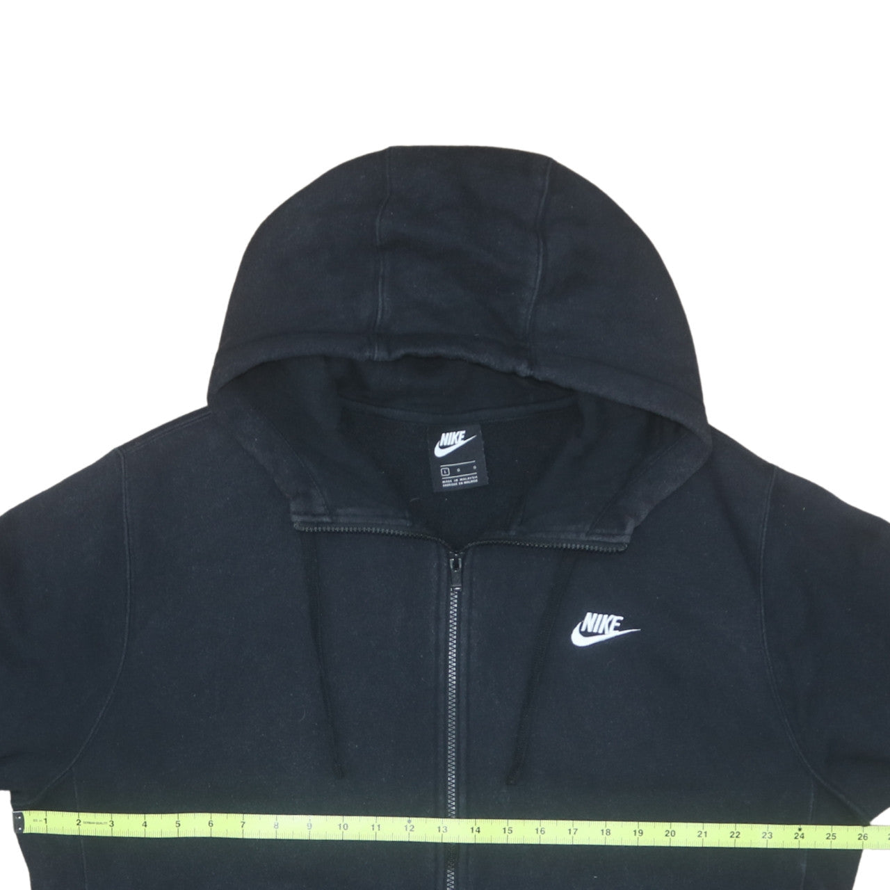 Mens UK Size L Nike Black Full Zip Hoodie