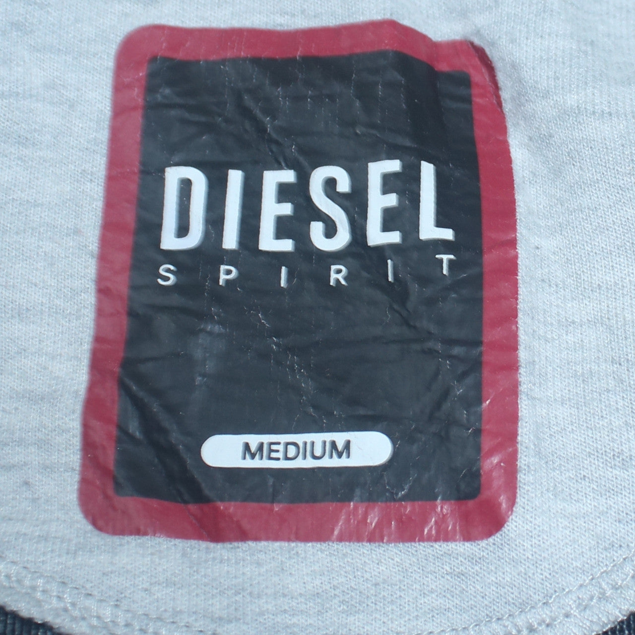 Mens UK Size M Diesel Grey Full Zip Hoodie
