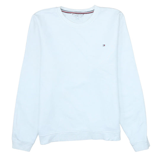 Mens UK Size M Tommy Hilfiger White Pullover Sweatshirt