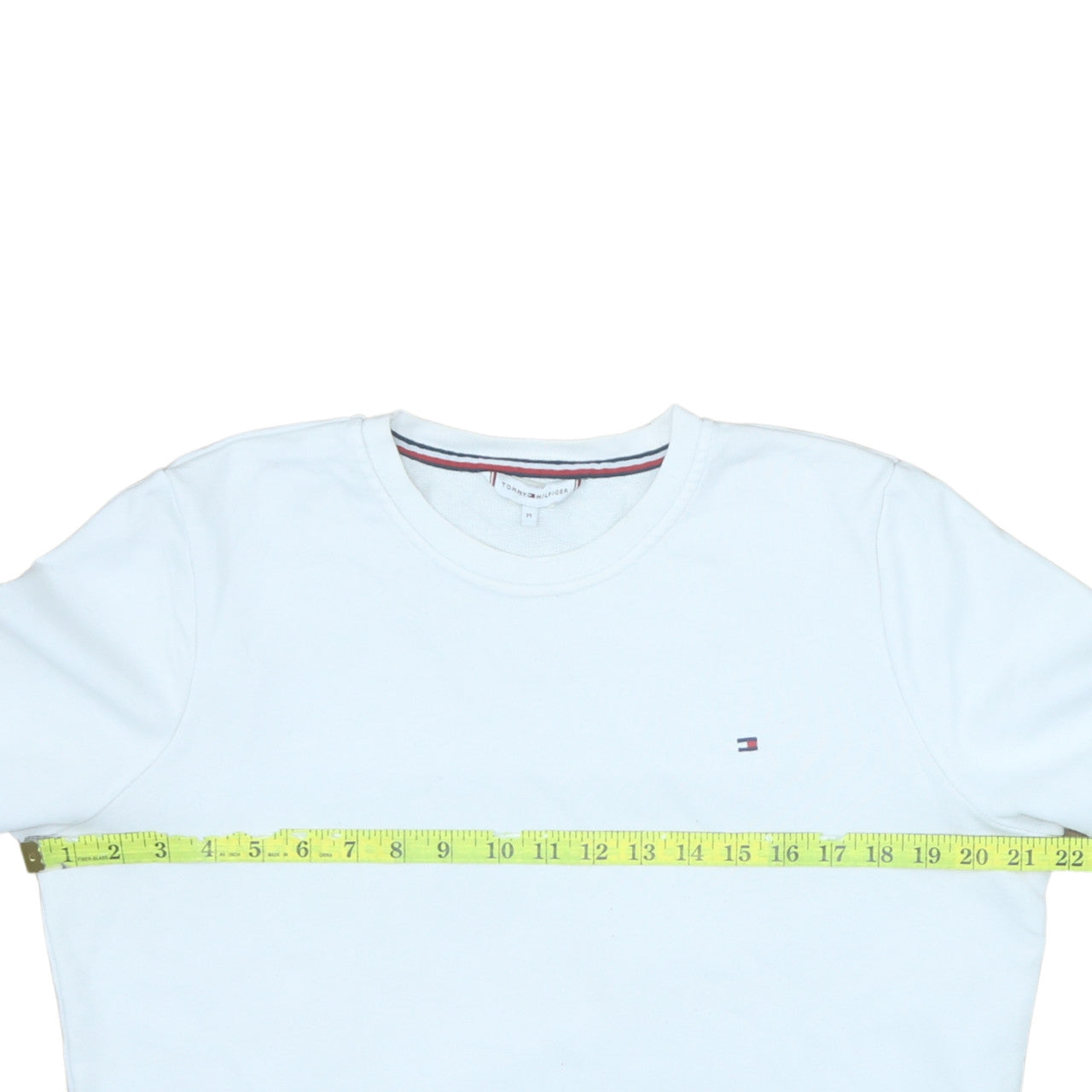 Mens UK Size M Tommy Hilfiger White Pullover Sweatshirt