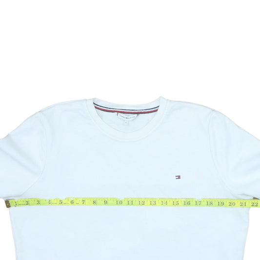 Mens UK Size M Tommy Hilfiger White Pullover Sweatshirt