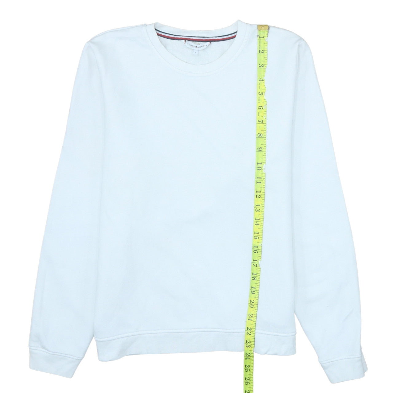 Mens UK Size M Tommy Hilfiger White Pullover Sweatshirt