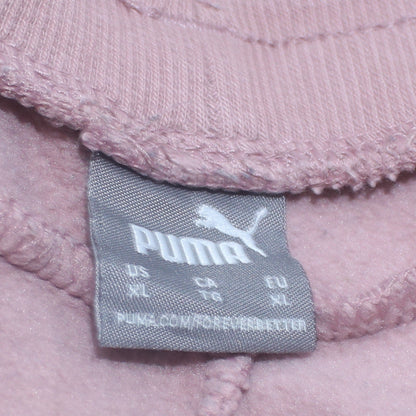 Womens UK Size XL PUMA Regular Fit Jogger Pink Trousers