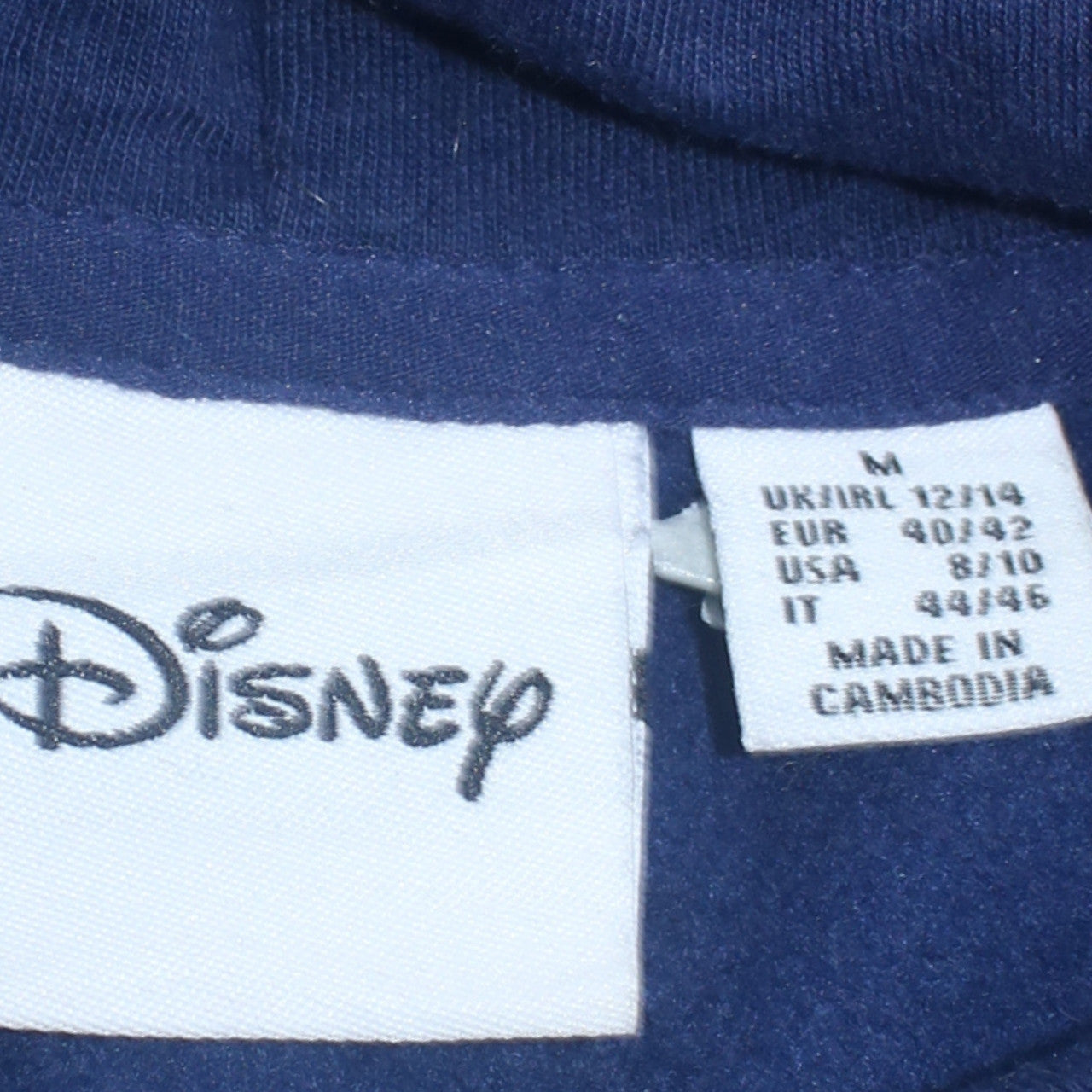 Womens UK Size M Disney Blue Pullover Hoodie