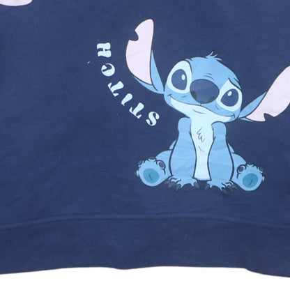 Womens UK Size M Disney Blue Pullover Hoodie
