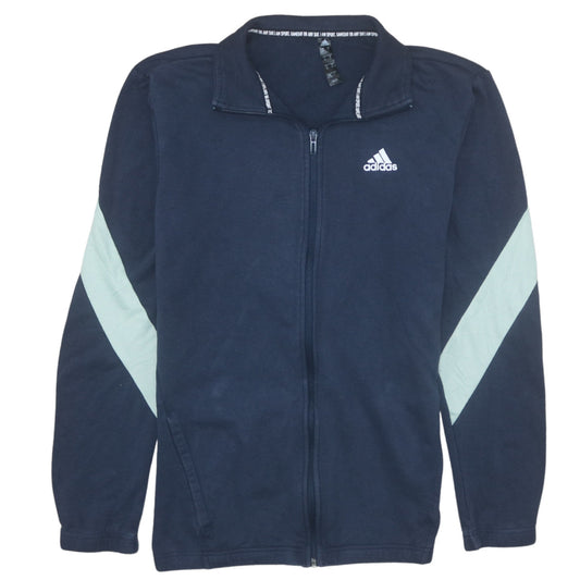Mens UK Size S adidas Blue Full Zip Sweatshirt