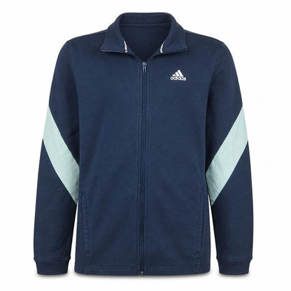 Mens UK Size S adidas Blue Full Zip Sweatshirt