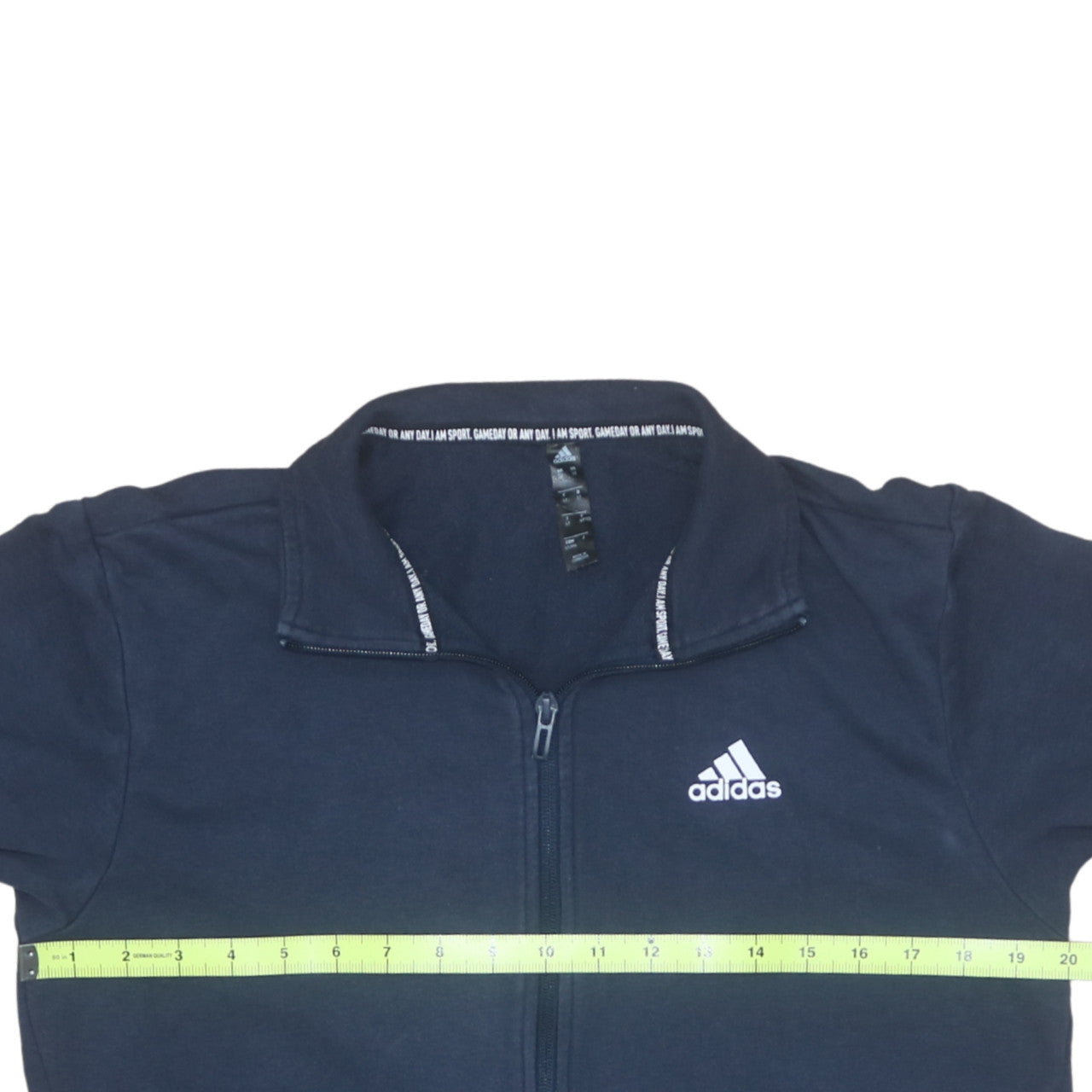 Mens UK Size S adidas Blue Full Zip Sweatshirt