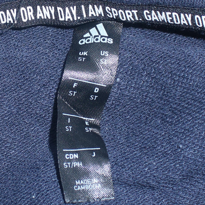 Mens UK Size S adidas Blue Full Zip Sweatshirt