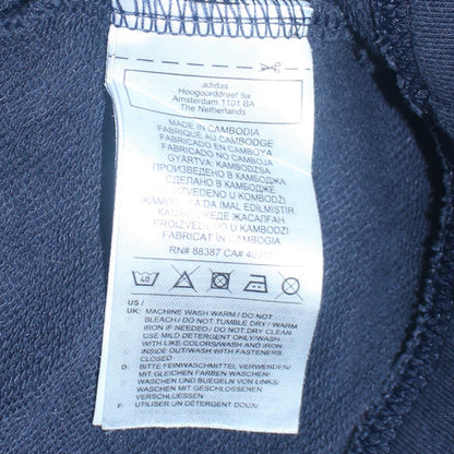 Mens UK Size S adidas Blue Full Zip Sweatshirt