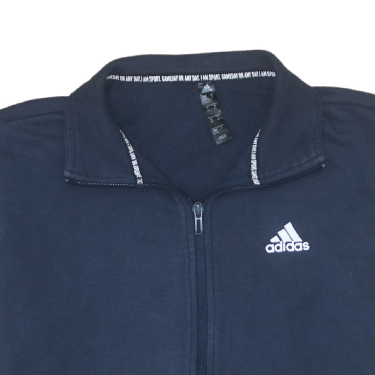 Mens UK Size S adidas Blue Full Zip Sweatshirt
