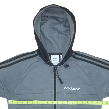 Mens UK Size XS adidas Grey Full Zip Hoodie