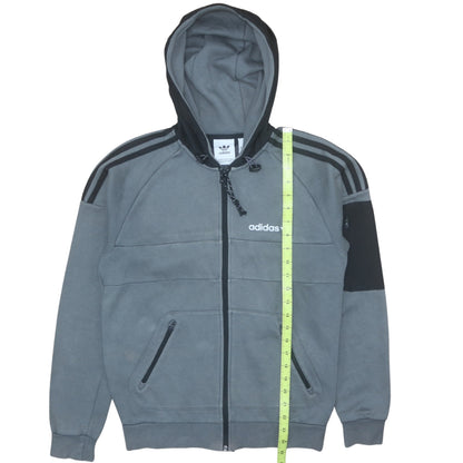 Mens UK Size XS adidas Grey Full Zip Hoodie