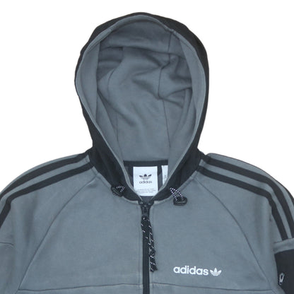 Mens UK Size XS adidas Grey Full Zip Hoodie