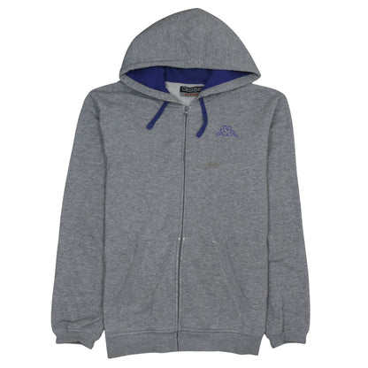 Mens UK Size XL Kappa Grey Full Zip Hoodie