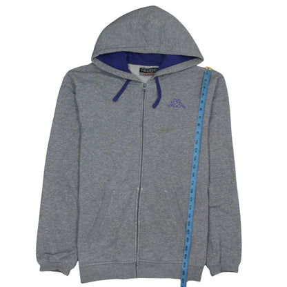 Mens UK Size XL Kappa Grey Full Zip Hoodie