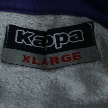 Mens UK Size XL Kappa Grey Full Zip Hoodie
