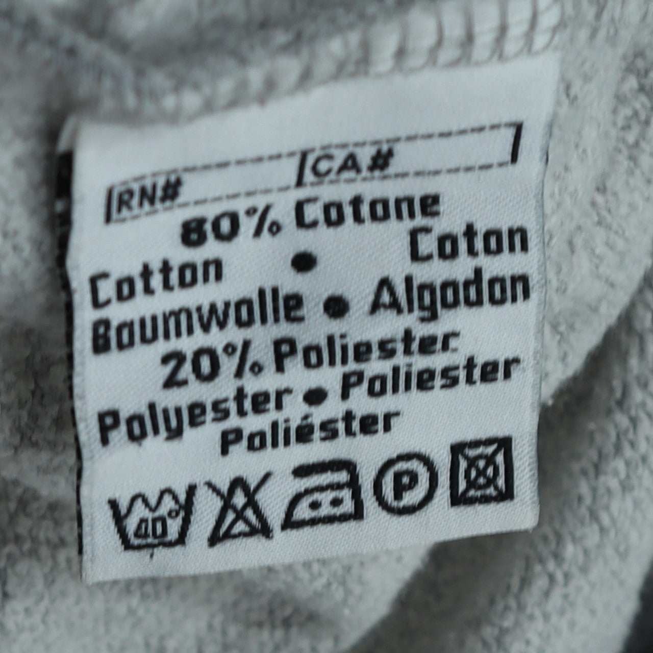 Mens UK Size XL Kappa Grey Full Zip Hoodie
