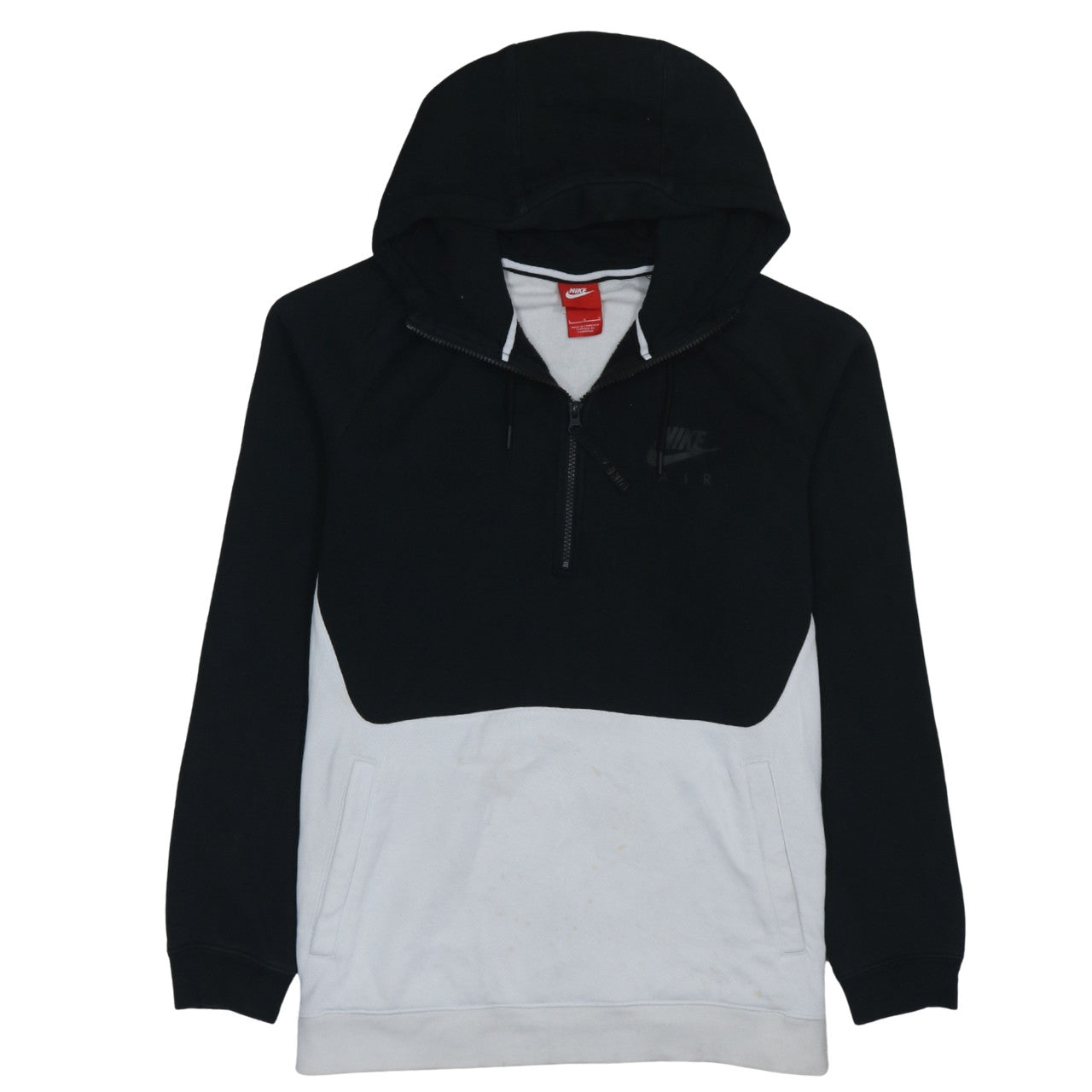Mens UK Size L Nike Multicoloured 1/2 Zip Hoodie