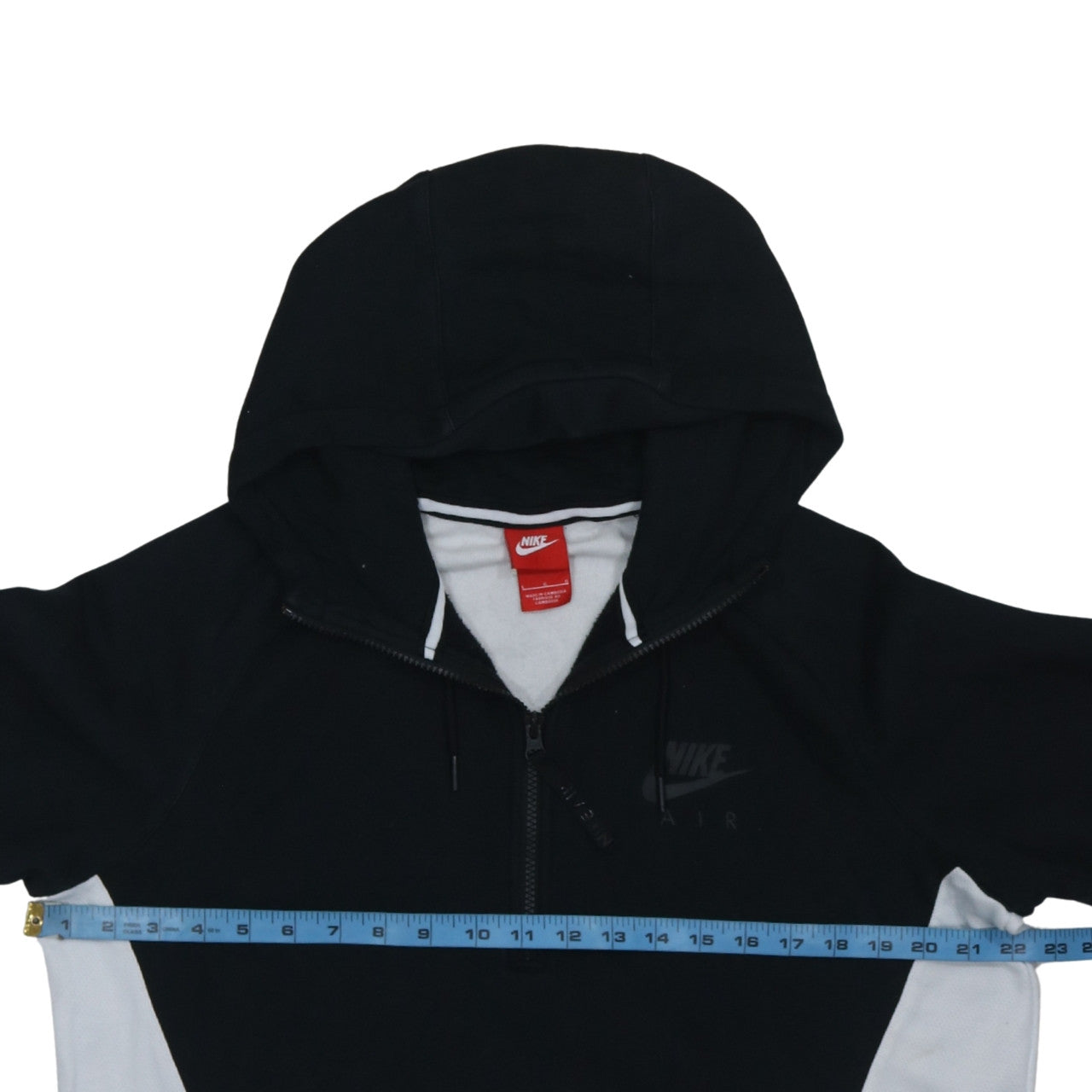 Mens UK Size L Nike Multicoloured 1/2 Zip Hoodie