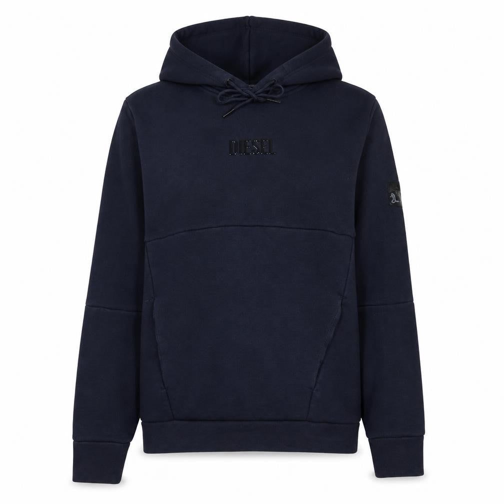 Womens UK Size S Diesel Blue Pullover Hoodie