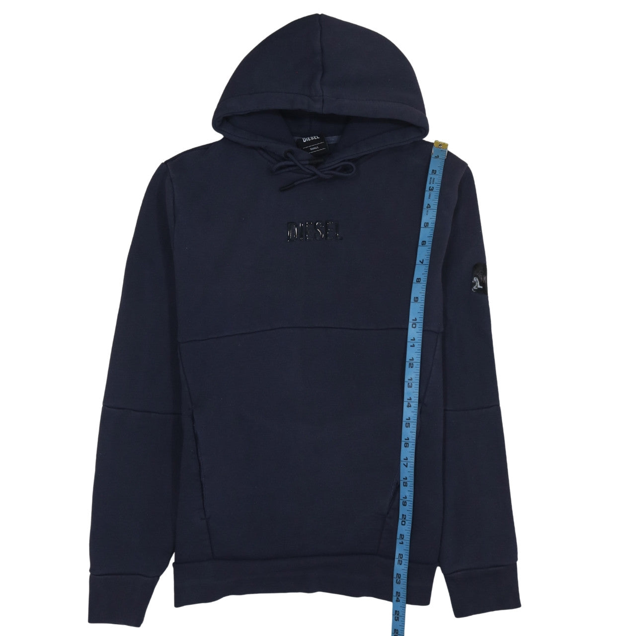 Womens UK Size S Diesel Blue Pullover Hoodie