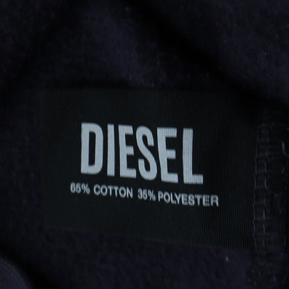 Womens UK Size S Diesel Blue Pullover Hoodie