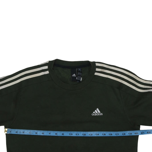 Mens UK Size S adidas Green Pullover Sweatshirt