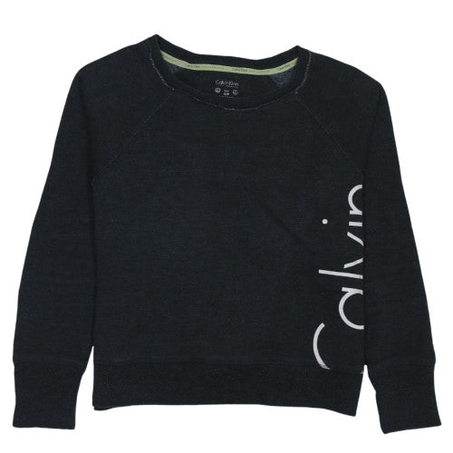 Womens UK Size S Calvin Klein Black Pullover Sweatshirt