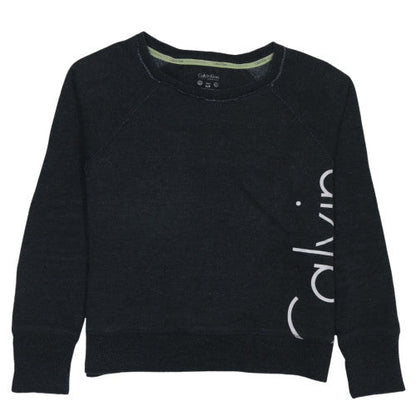 Womens UK Size S Calvin Klein Black Pullover Sweatshirt