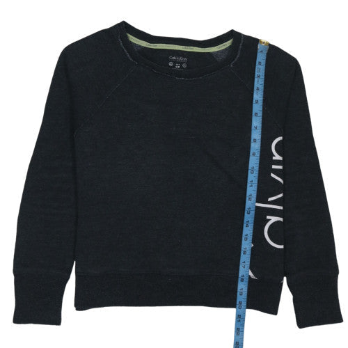 Womens UK Size S Calvin Klein Black Pullover Sweatshirt