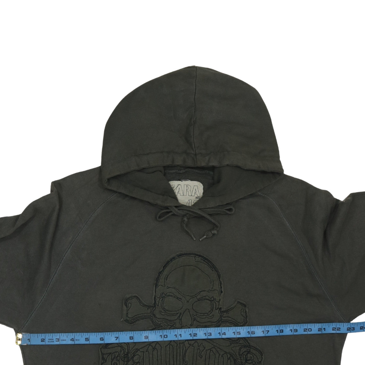 Mens UK Size XL Zara Green Pullover Hoodie