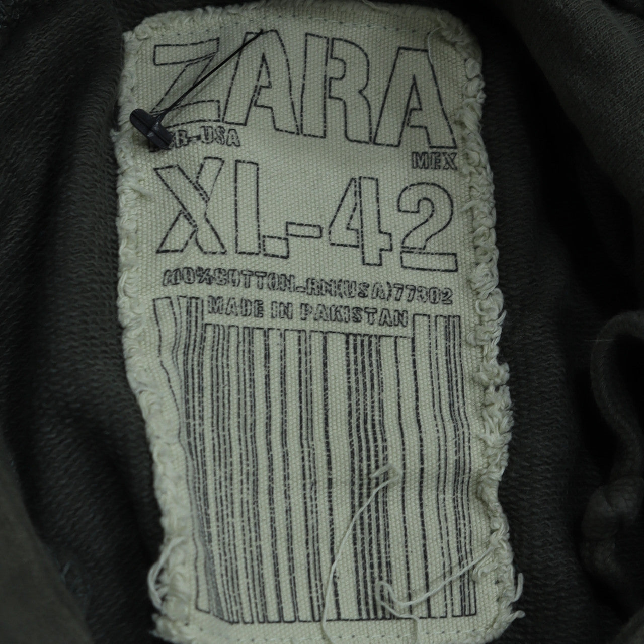 Mens UK Size XL Zara Green Pullover Hoodie