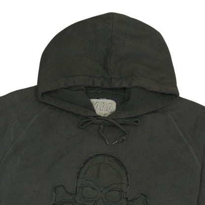 Mens UK Size XL Zara Green Pullover Hoodie