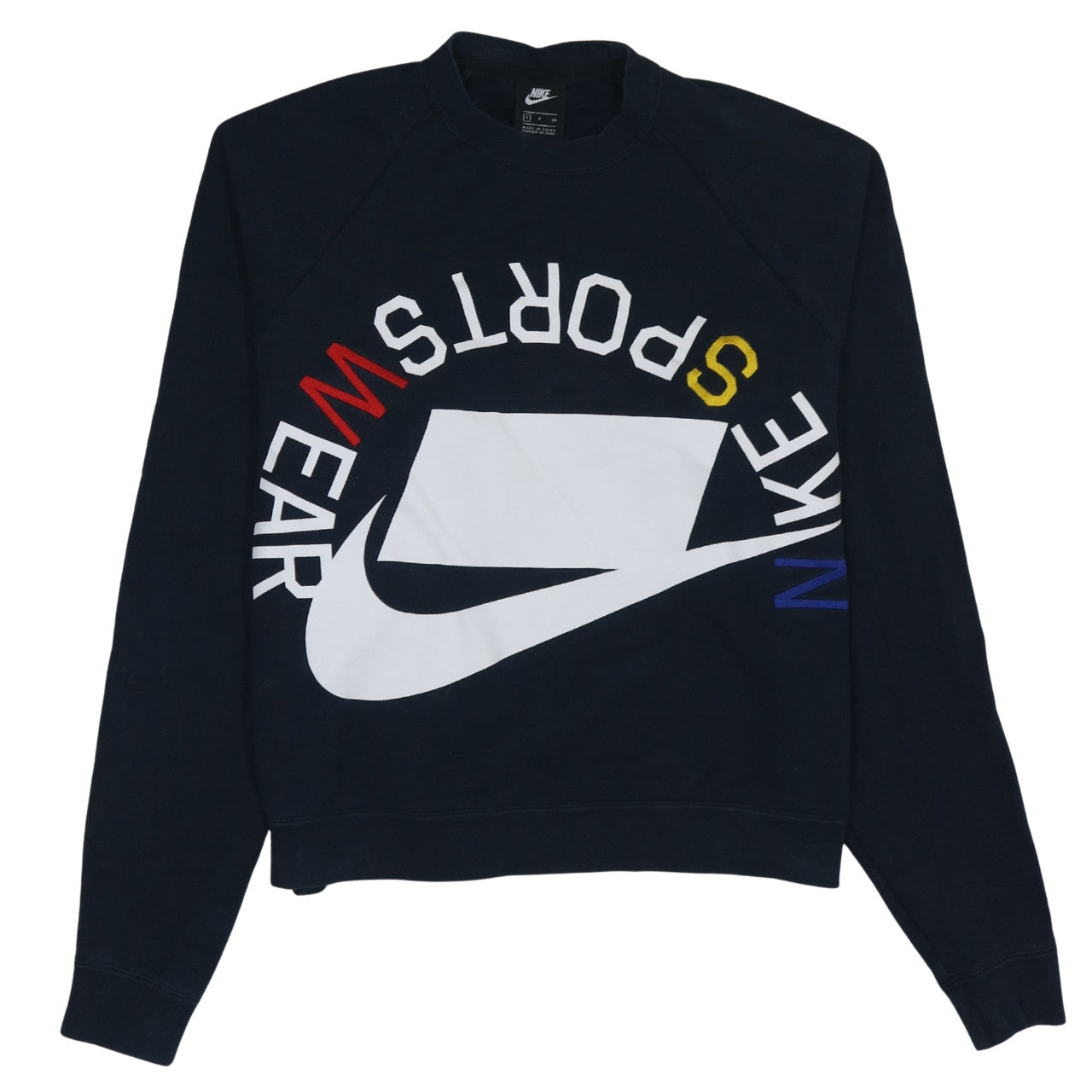 Womens UK Size S Nike Black Pullover Sweatshirt