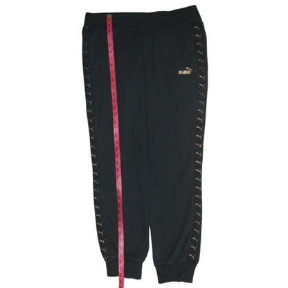 Womens UK Size 16 PUMA Regular Fit Jogger Black Trousers